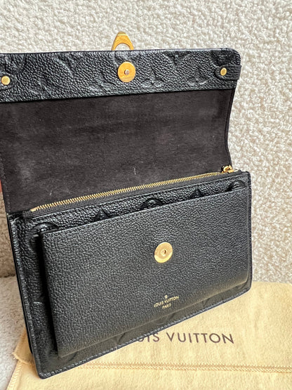 Louis Vuitton Black Empreinte Vavin Chain Wallet (RRP £1430)