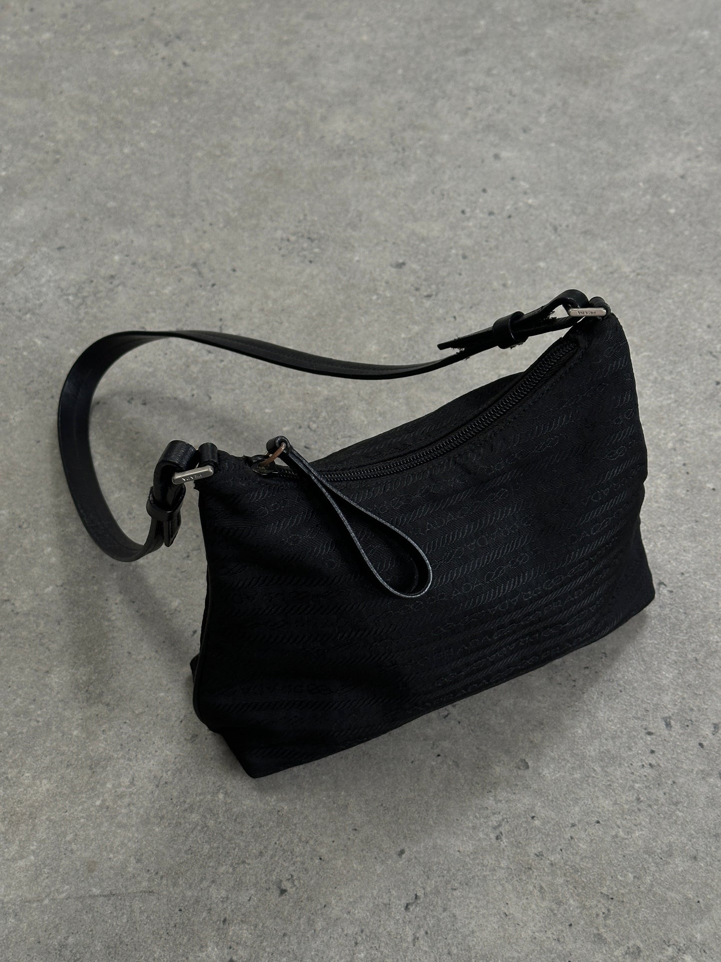 Prada Nylon Tessuto Monogram Crossbody Bag