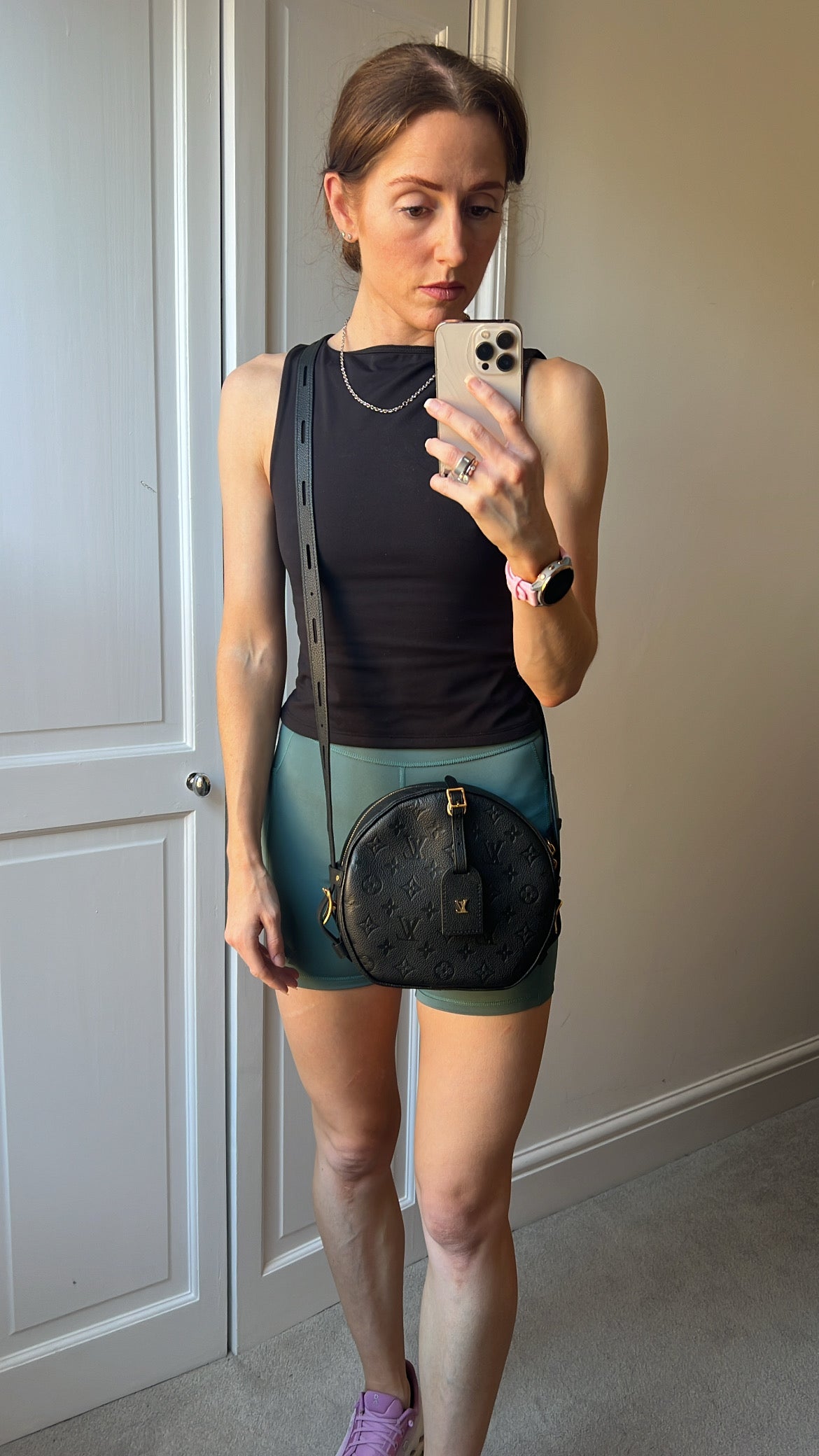Louis Vuitton Boite Chapeau Souple MM Black Empreinte (RRP £2590)
