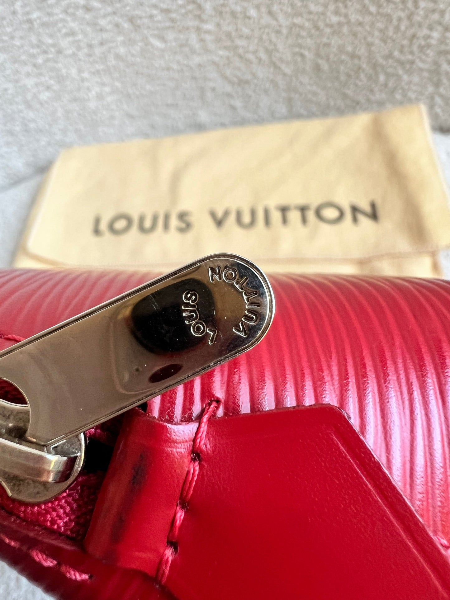 Louis Vuitton Cosmetic Pouch PM Red Epi
