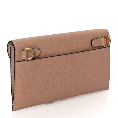 Christian Dior Grained Calfskin Saddle Clutch Fard