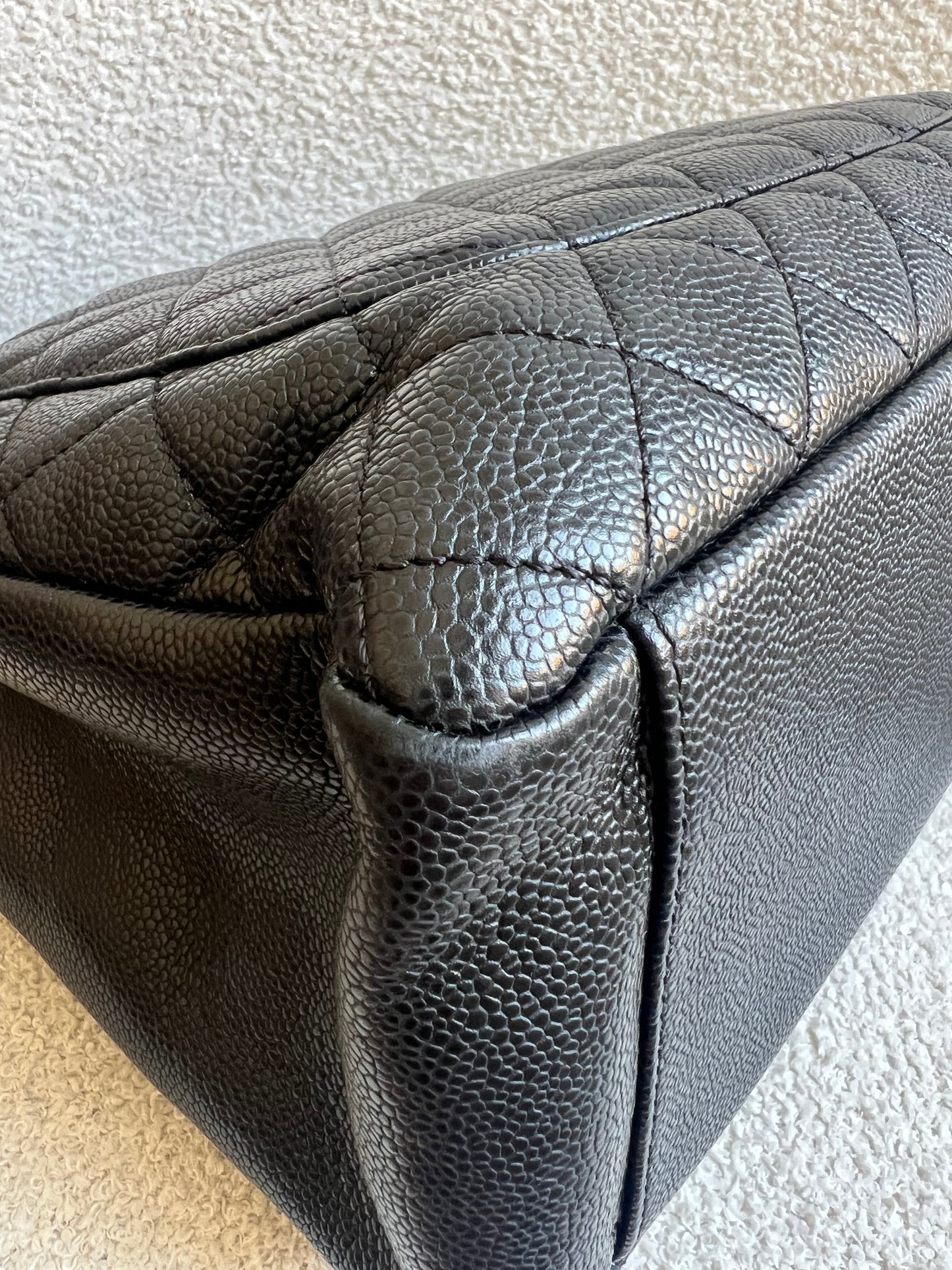 Chanel Black Caviar Grand Shopper Tote Gold Hardware (GST)