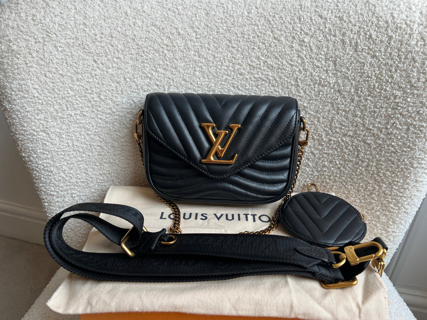 Louis Vuitton Black New Wave Multi Pochette (RRP £2070)