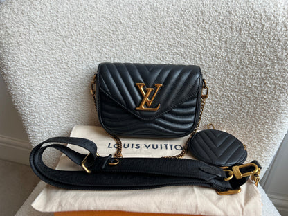 Louis Vuitton Black New Wave Multi Pochette (RRP £2070)