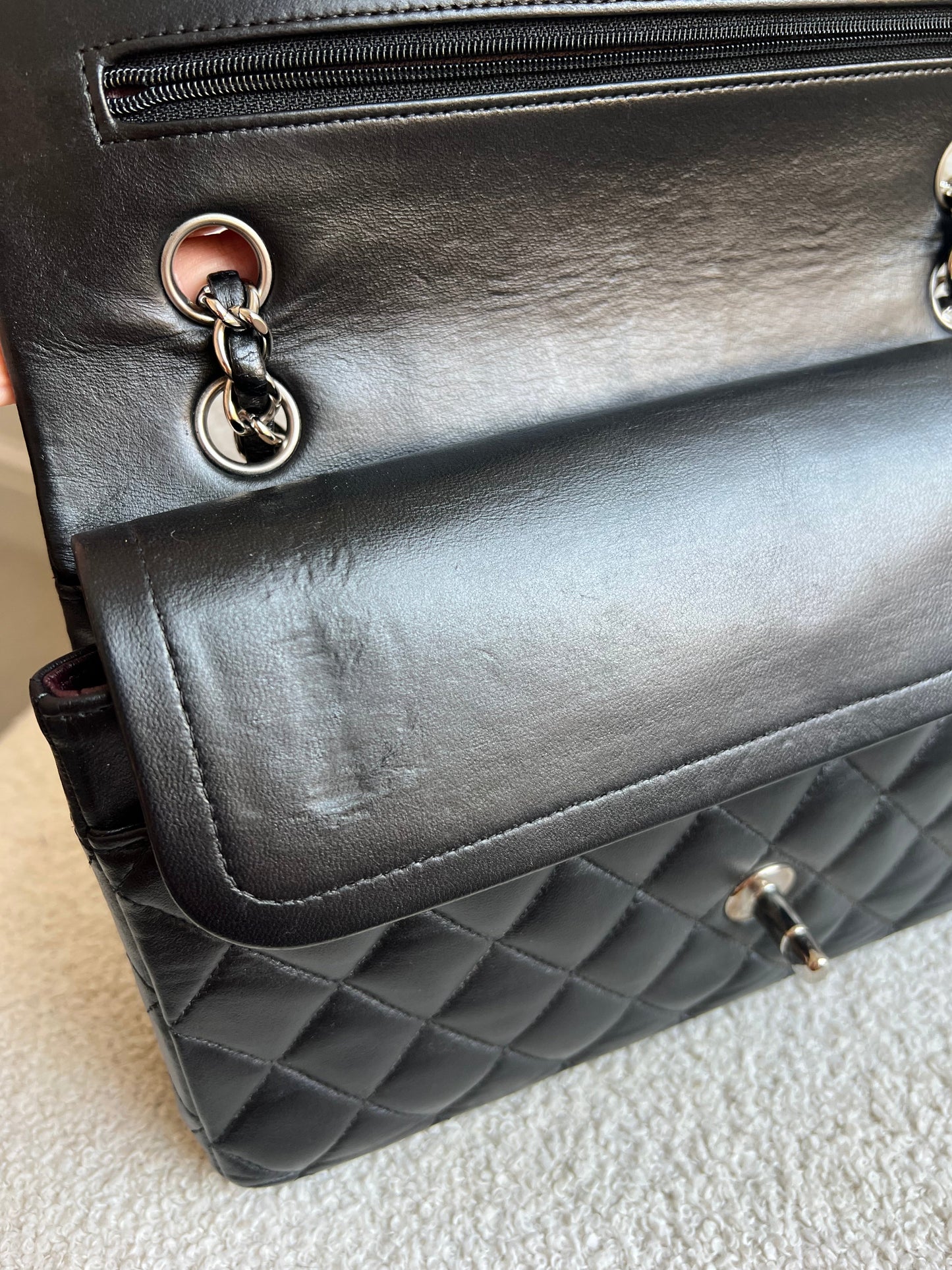 Chanel Medium Classic Flap in Black Lambskin (RRP £9,090)