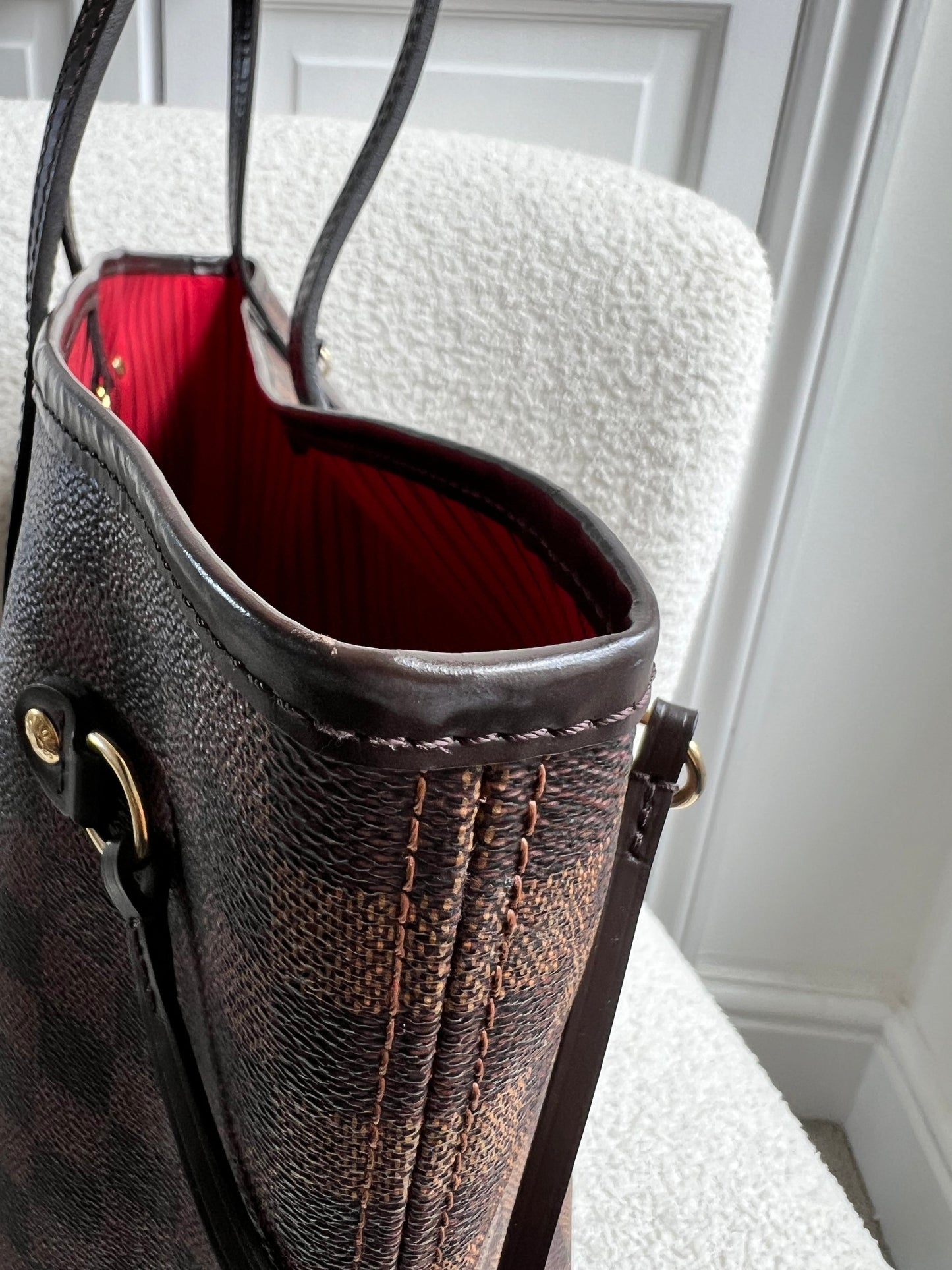 Louis Vuitton Neverfull MM Damier Ebene Cherry Interior (RRP £1,430)