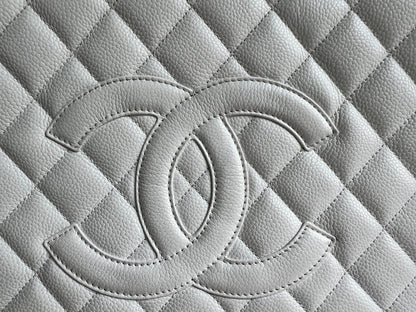 Chanel White Caviar Grand Shopper Tote (GST)
