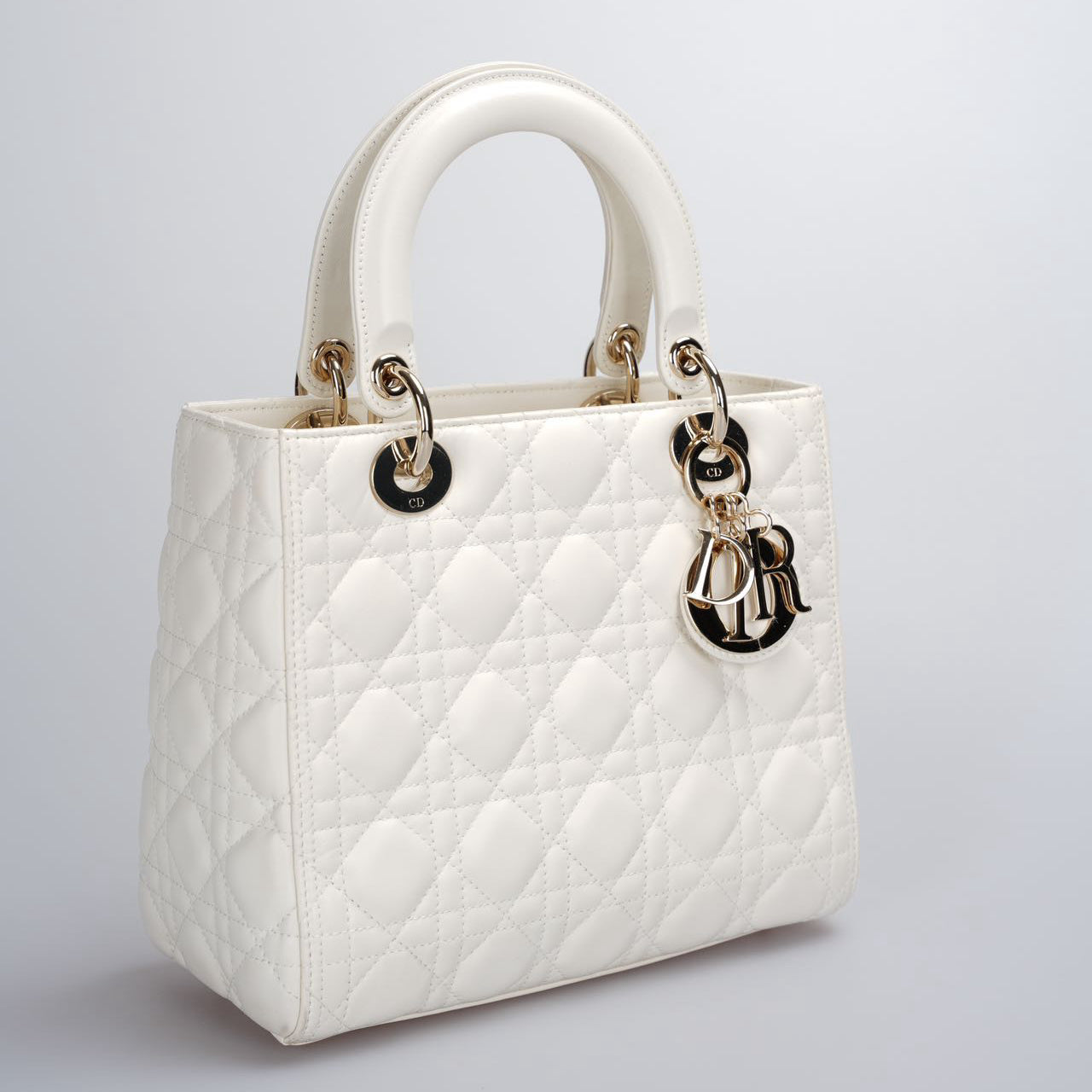 Dior Lady Dior Leather Handbag Style 115