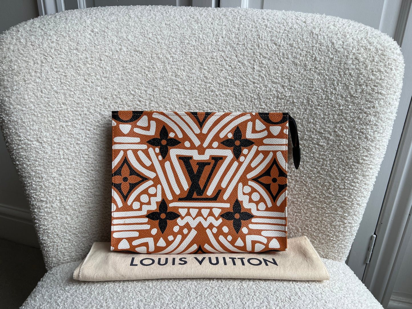Louis Vuitton Crafty Toiletry Pouch 26 Creme Caramel