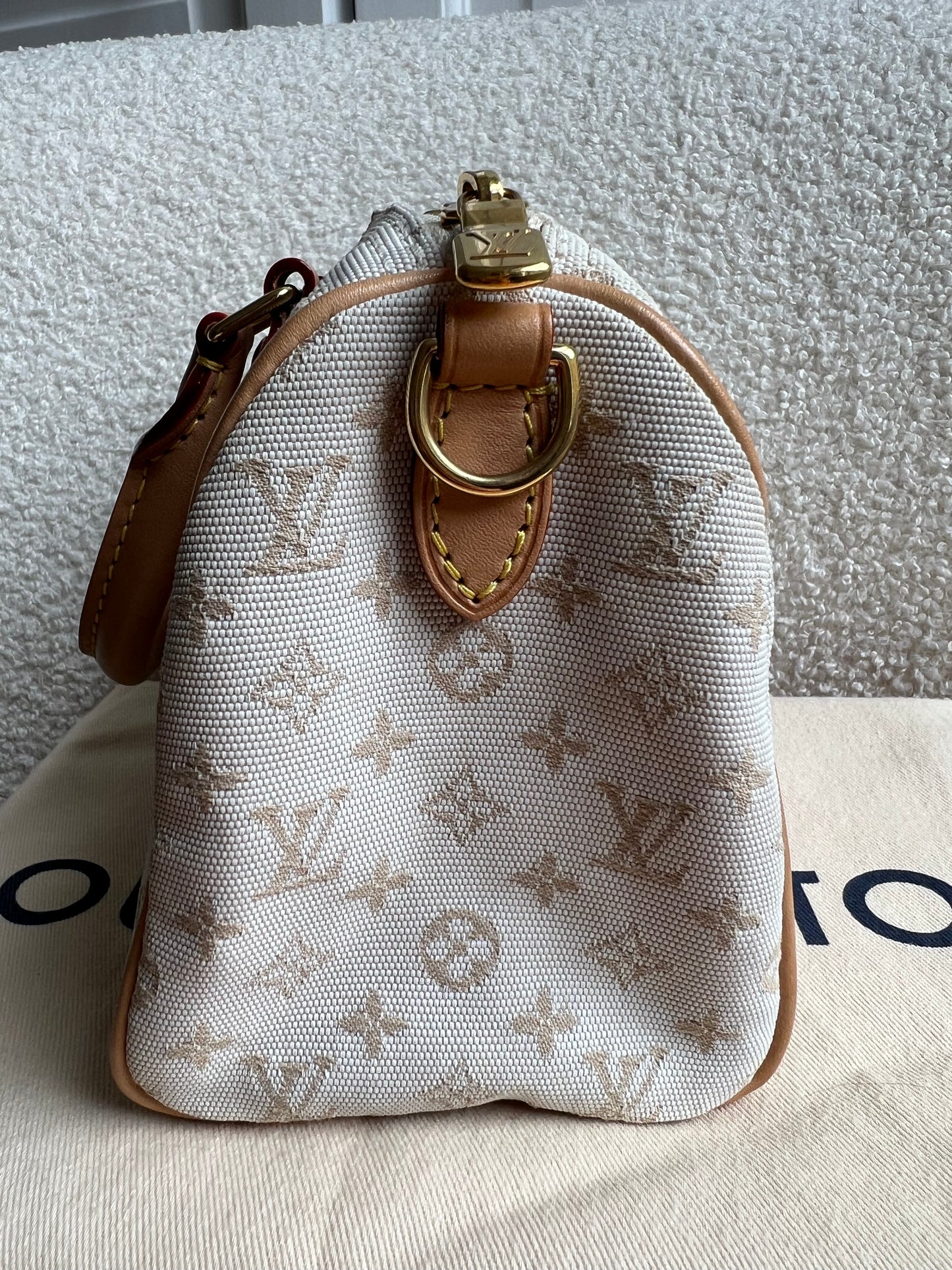 Louis Vuitton Speedy Bandouliere 20 Mastic Cream (£2420)