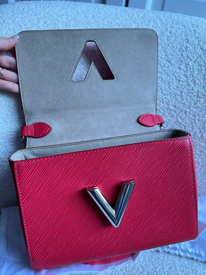 Louis Vuitton Coquelicot Twist MM Shoulder Bag (RRP £3450)