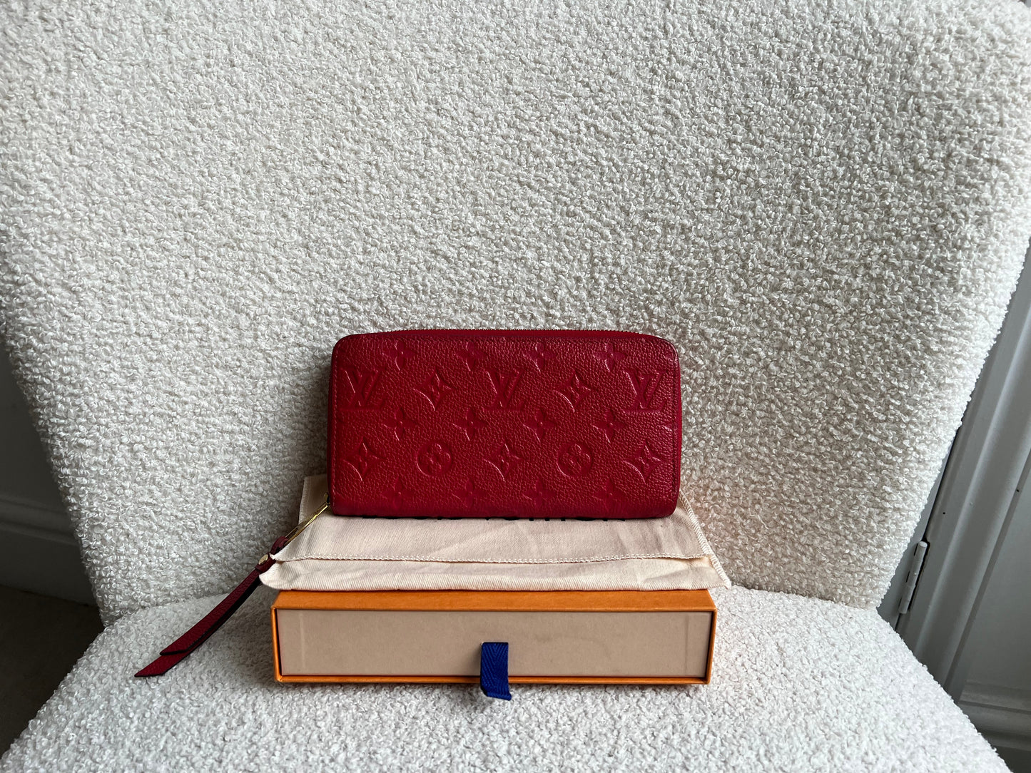 Louis Vuitton Zippy Wallet in Red Empreinte (RRP £740)