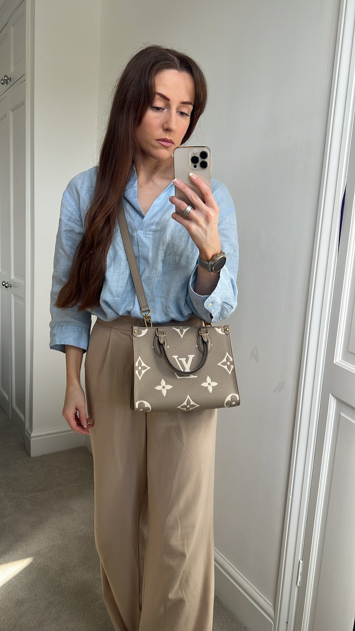 Louis Vuitton On the Go Bicolour PM Empreinte (RRP £2,520)