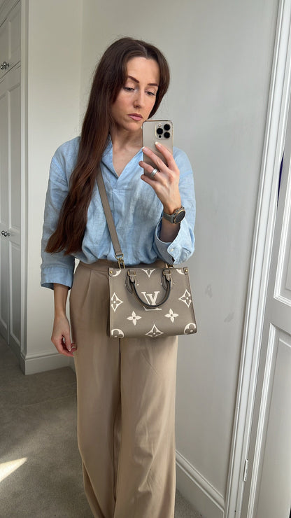 Louis Vuitton On the Go Bicolour PM Empreinte (RRP £2,520)