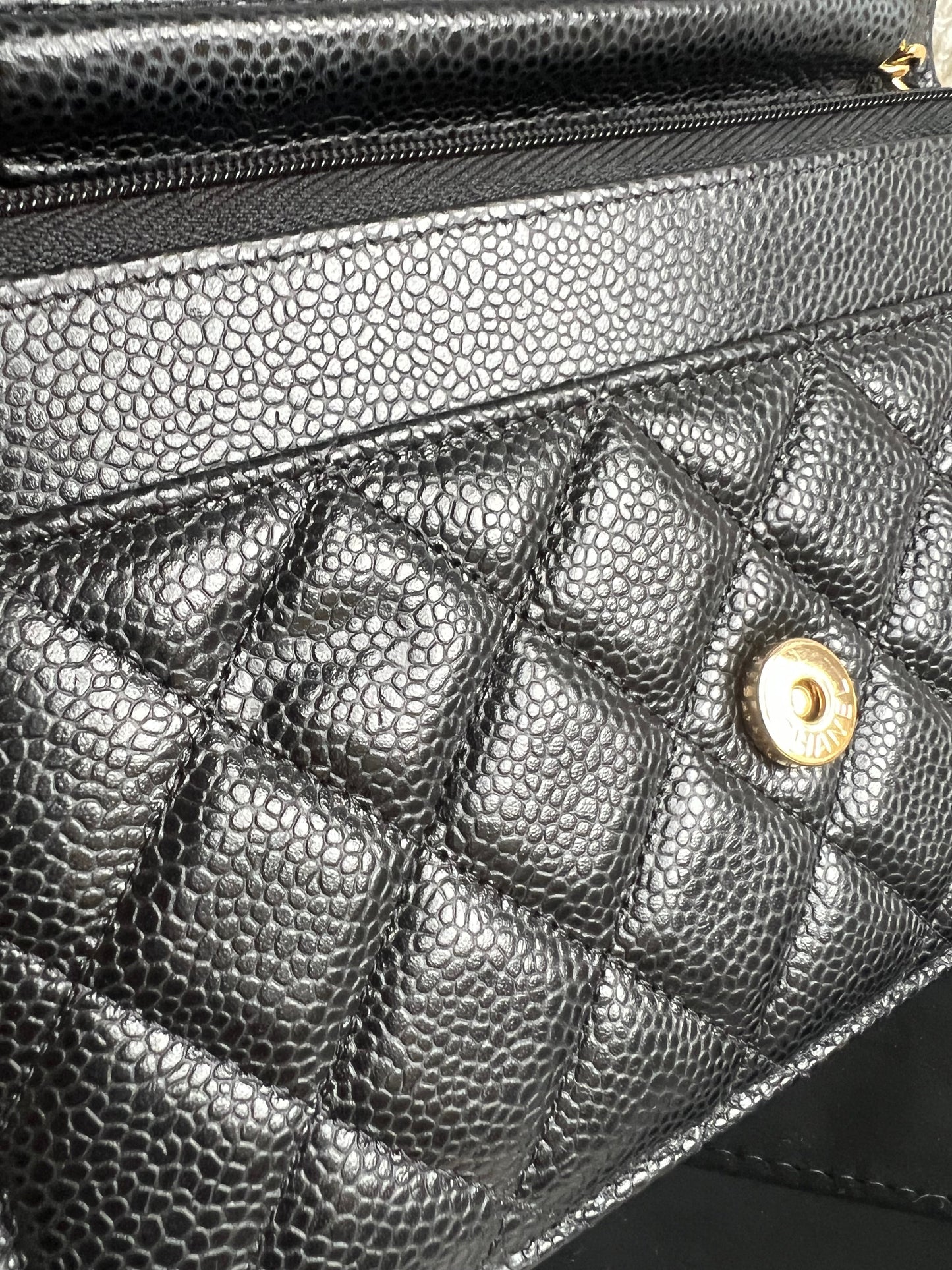 Chanel Black Caviar Wallet on Chain (RRP £2,930)