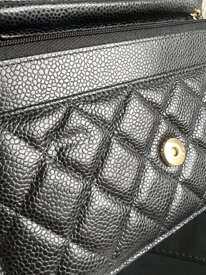 Chanel Black Caviar Wallet on Chain (RRP £2,930)