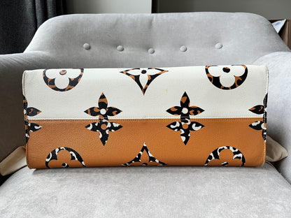 Louis Vuitton Limited Edition On the Go GM Jungle Giant Monogram Ivory Havana Beige (RRP £2,450)