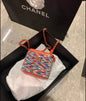 Chanel Vanity Lambskin Gold Clutch