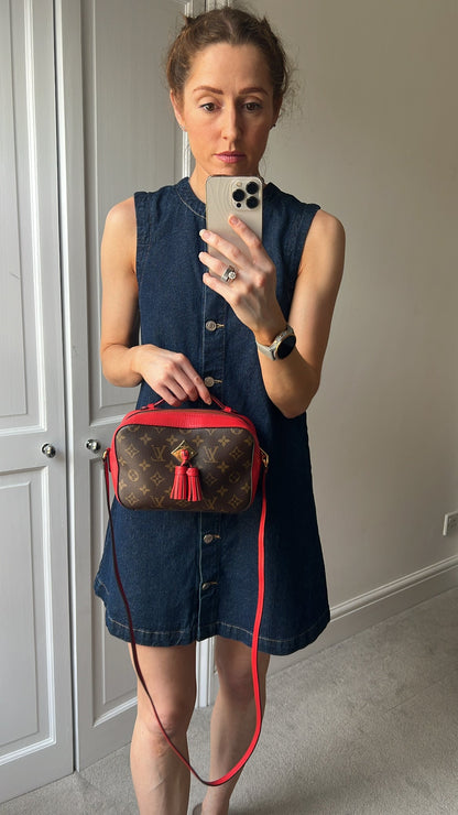 Louis Vuitton Saintonge Monogram Red
