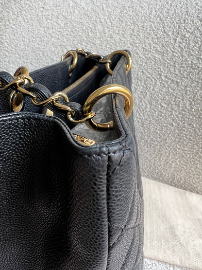 Chanel Black Caviar Grand Shopper Tote Gold Hardware (GST)