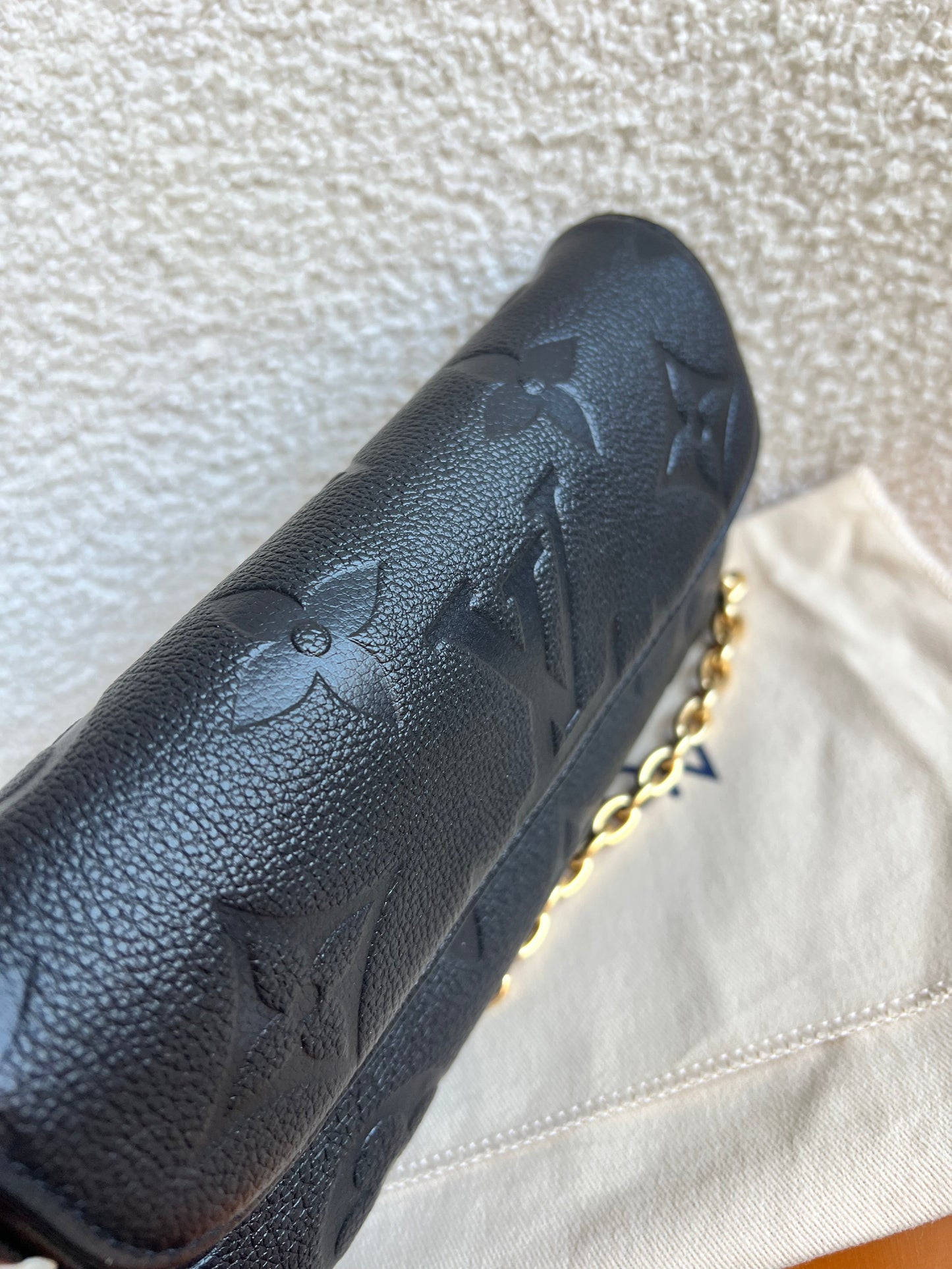 Louis Vuitton Ivy Wallet on Chain Bag Black Empreinte (RRP £1,460)