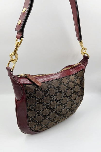 Vintage Celine Triomphe Canvas Crossbody Bag