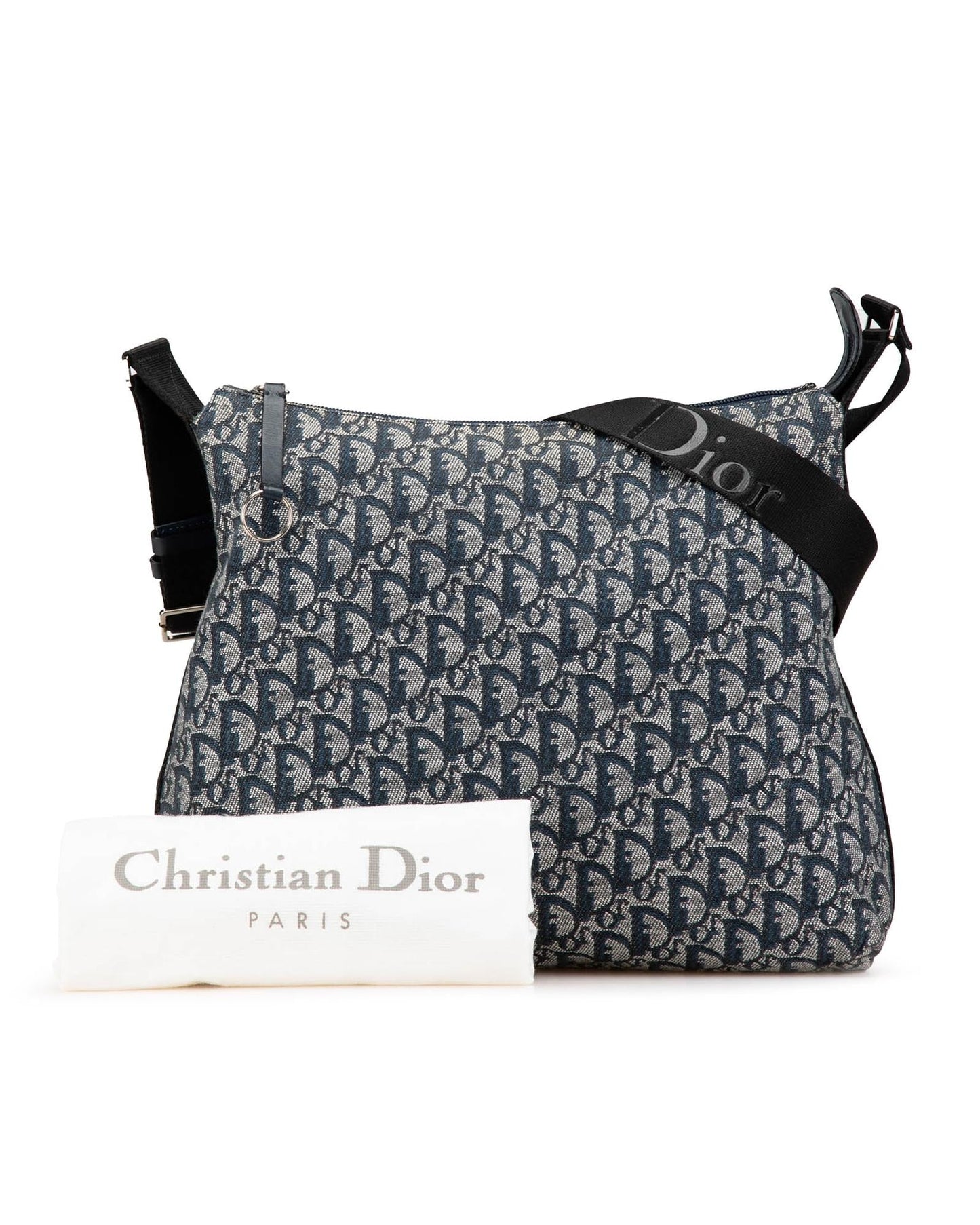 Canvas Crossbody Bag with Adjustable Strap and Zip Closure