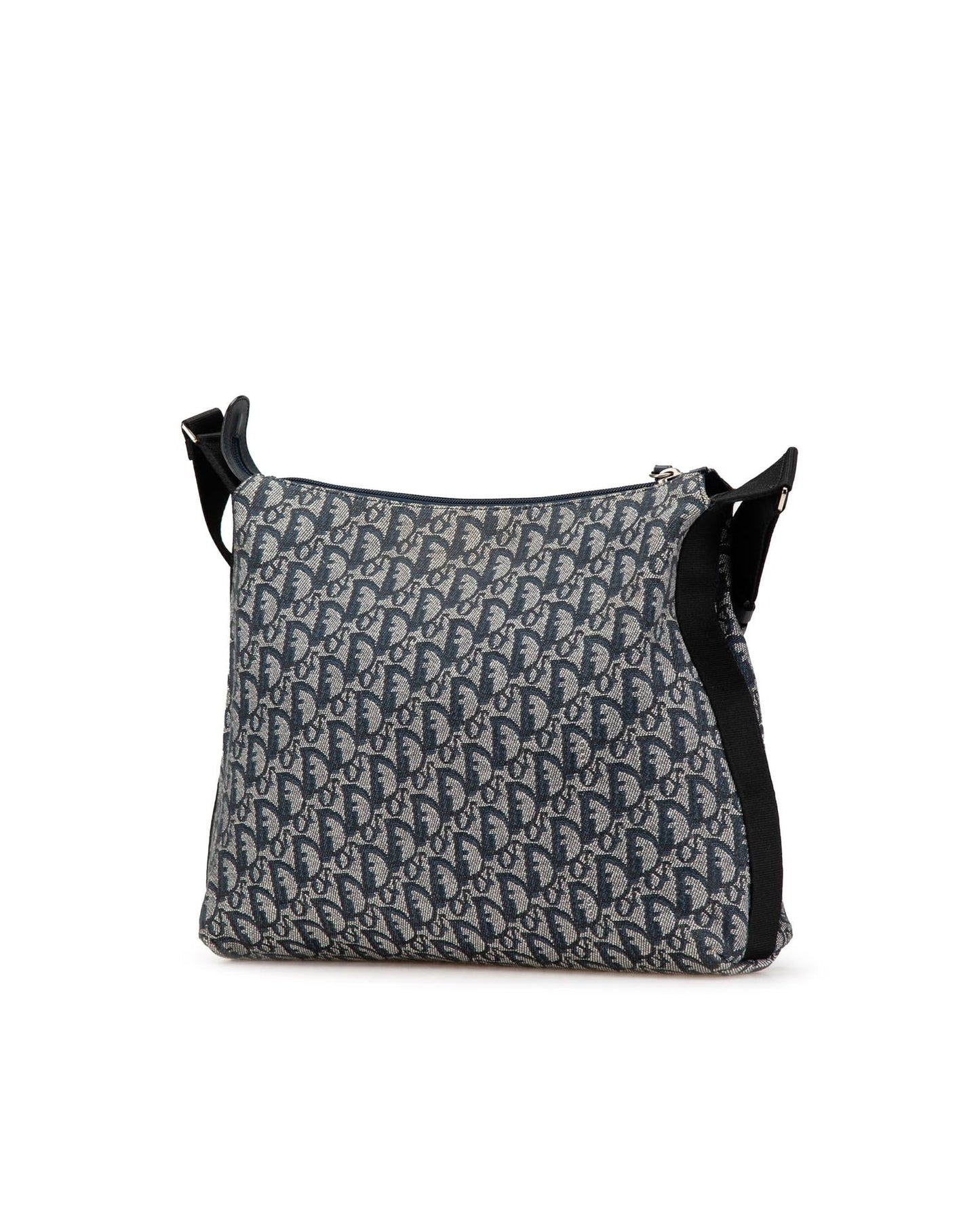 Canvas Crossbody Bag with Adjustable Strap and Zip Closure
