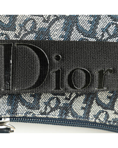 Canvas Crossbody Bag with Adjustable Strap and Zip Closure