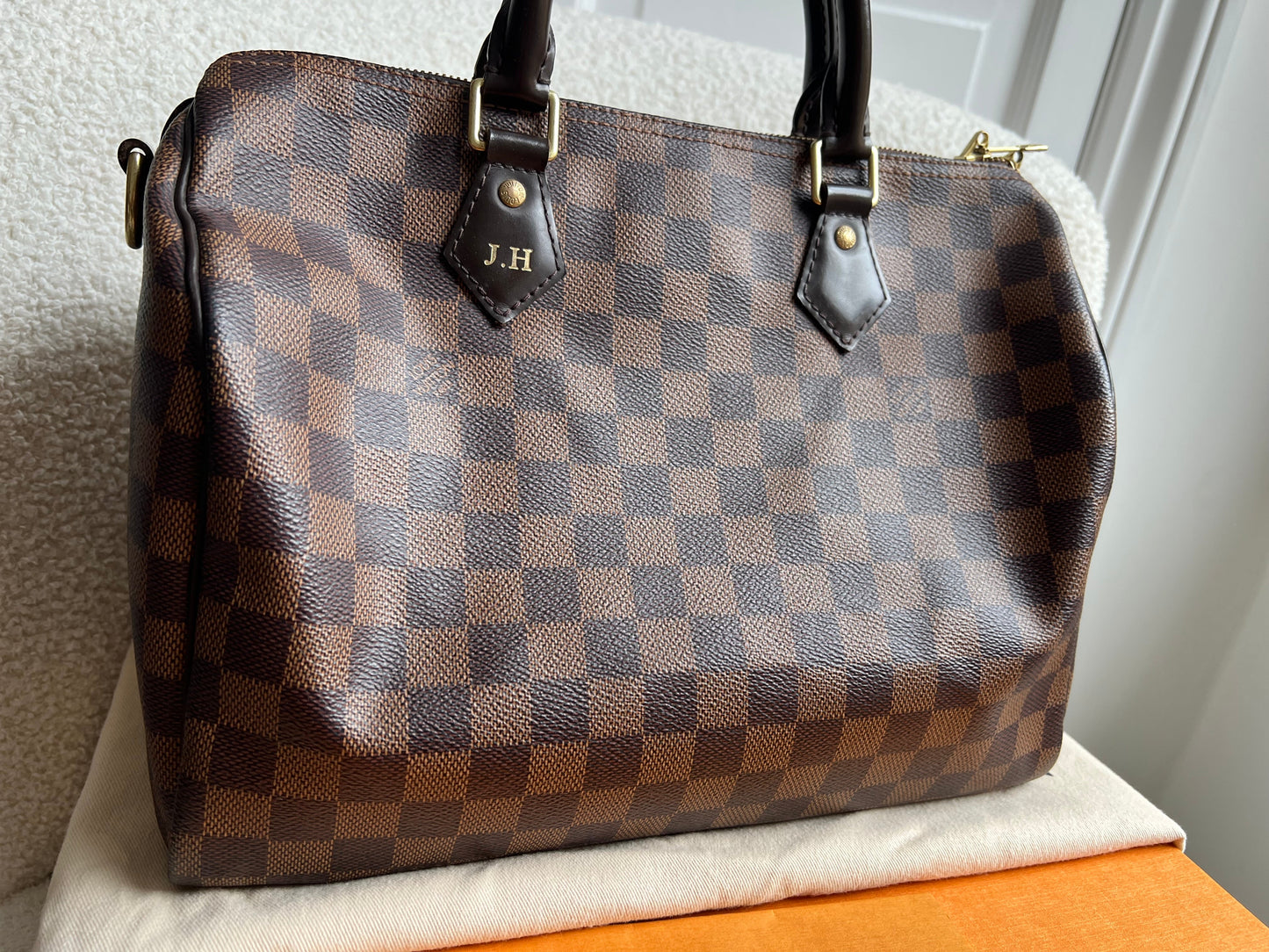Louis Vuitton Speedy Bandouliere 30 Damier Ebene (RRP £1490)