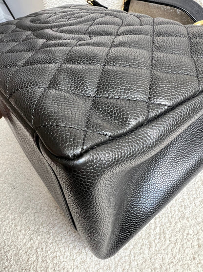Chanel Black Caviar Grand Shopper Tote Gold Hardware (GST)