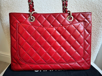Chanel Red Caviar Grand Shopper Tote (GST)