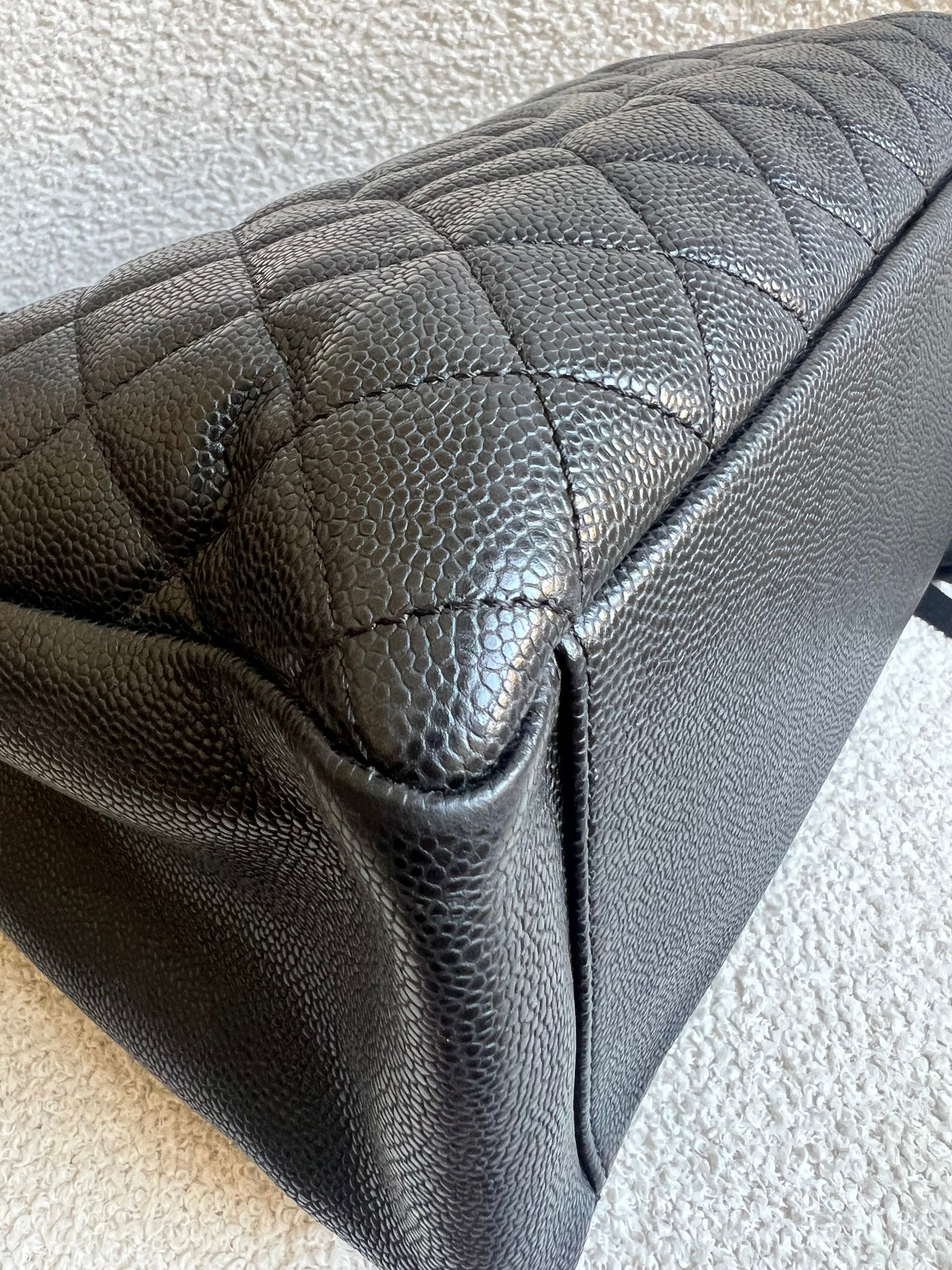 Chanel Black Caviar Grand Shopper Tote Gold Hardware (GST)