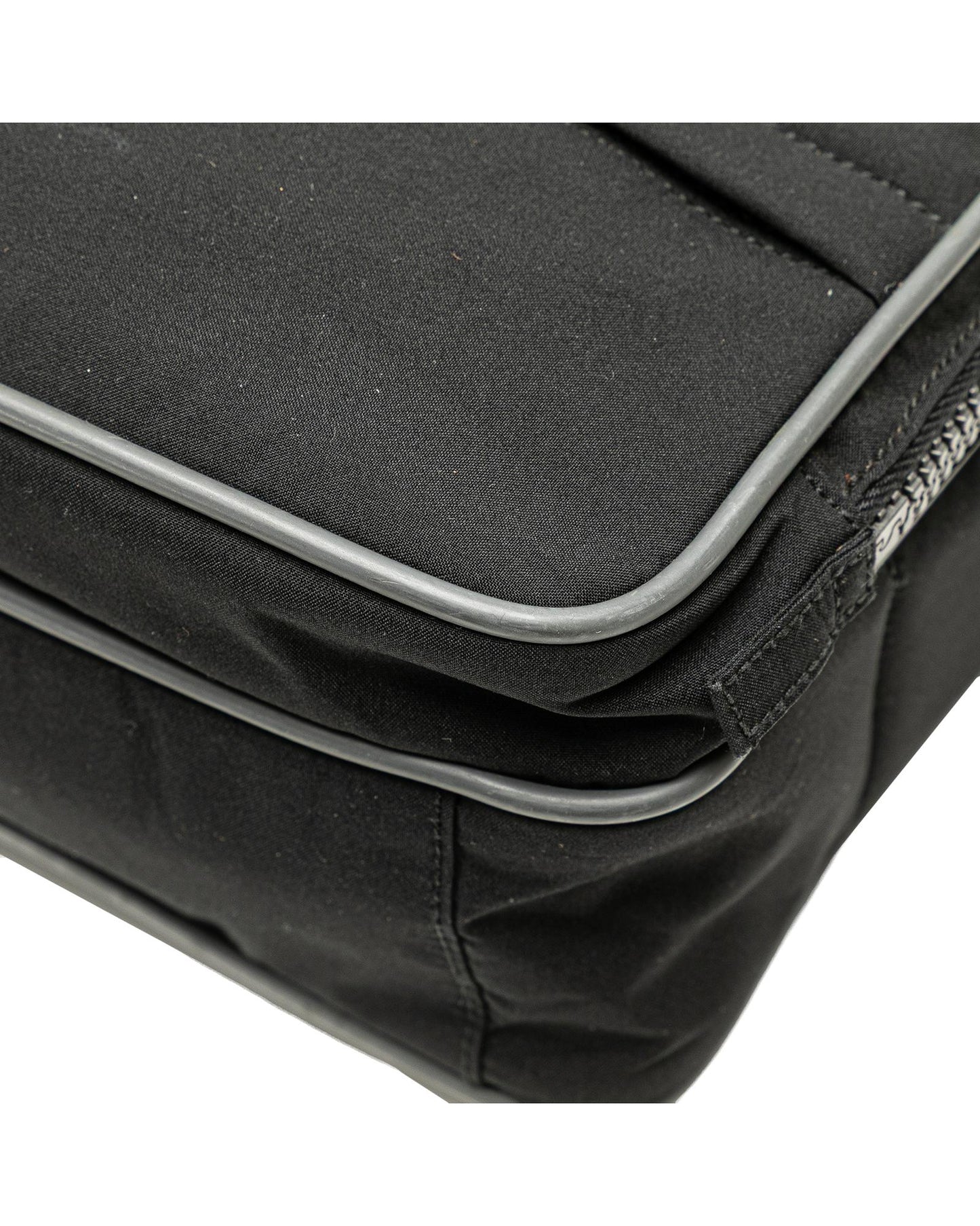 Nylon Front Pocket Crossbody Bag with Adjustable Strap and Zip Closures