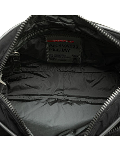 Nylon Front Pocket Crossbody Bag with Adjustable Strap and Zip Closures