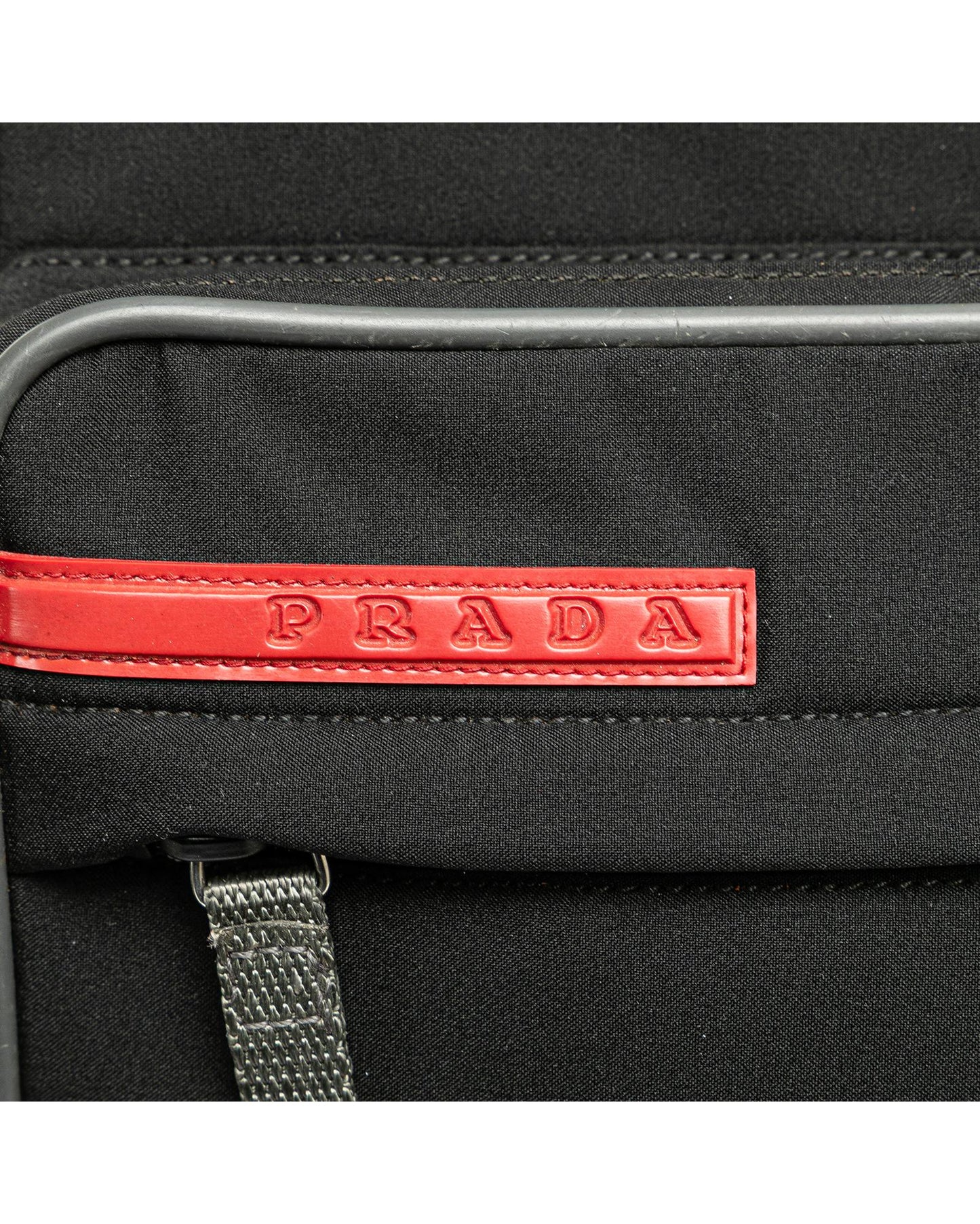 Nylon Front Pocket Crossbody Bag with Adjustable Strap and Zip Closures