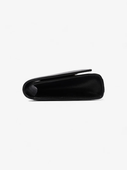 Saint Laurent Cassandre Clutch Black Leather