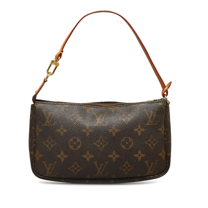 Brown Louis Vuitton Monogram Pochette Accessoires Baguette
