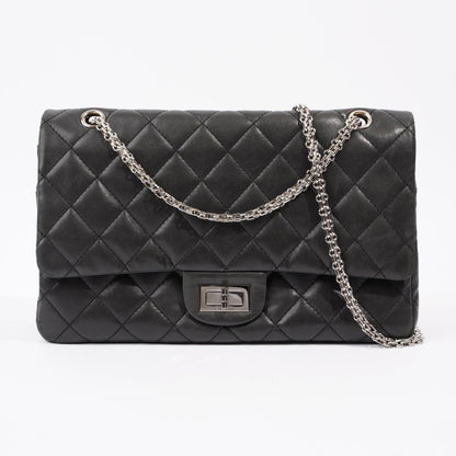 Chanel 2 55 Reissue Flap Black Calfskin Leather
