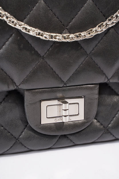 Chanel 2 55 Reissue Flap Black Calfskin Leather