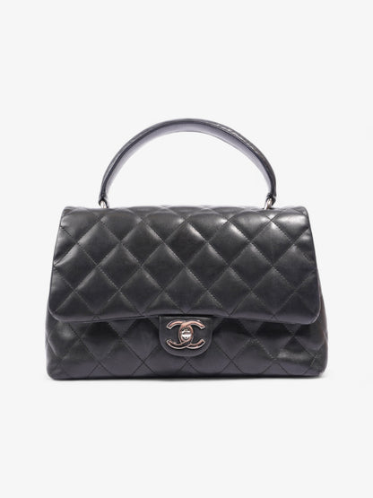 Chanel Coco Handle Flap Black Lambskin Leather Small