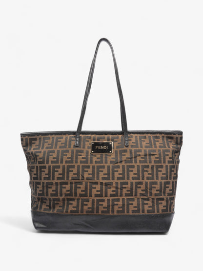 Fendi Roll Canvas Black Tote Bag