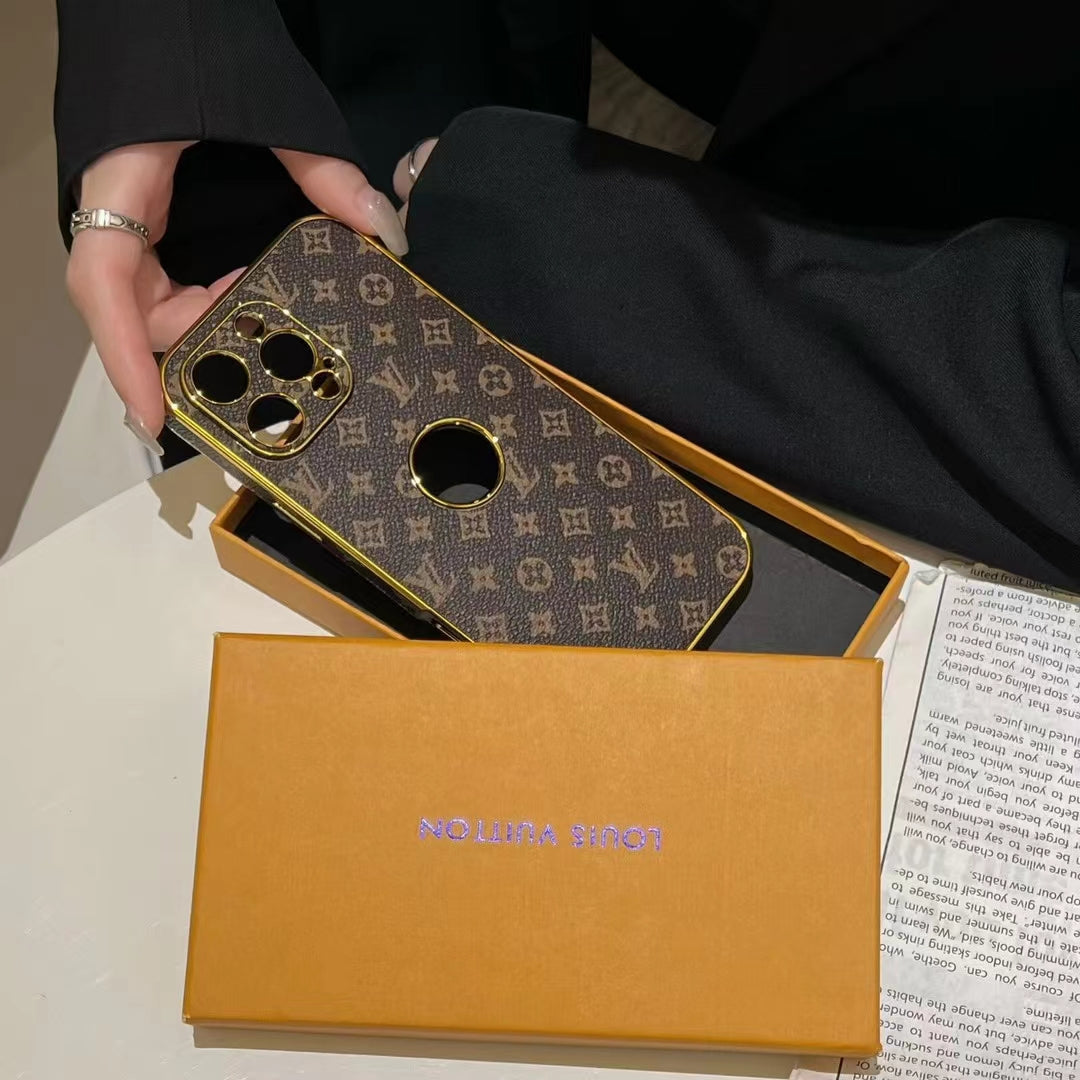 Electroplated LV iPhone Case