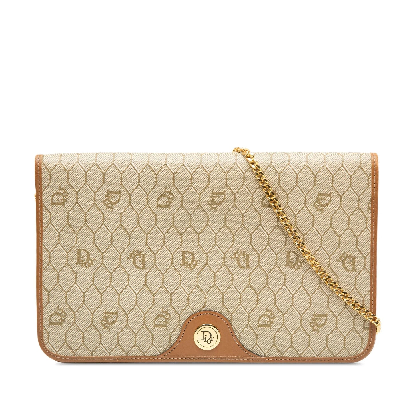 Dior Canvas Brown Shoulder Bag