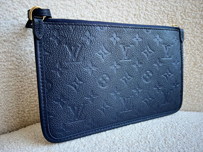 Louis Vuitton Pouch (from Carryall) Navy Empreinte