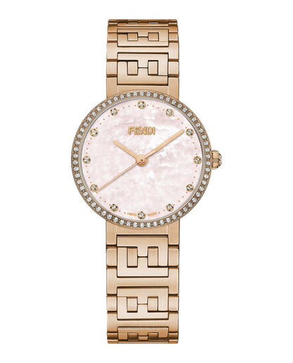Fendi Womens Rose Gold 29mm Bracelet Fashion Watch