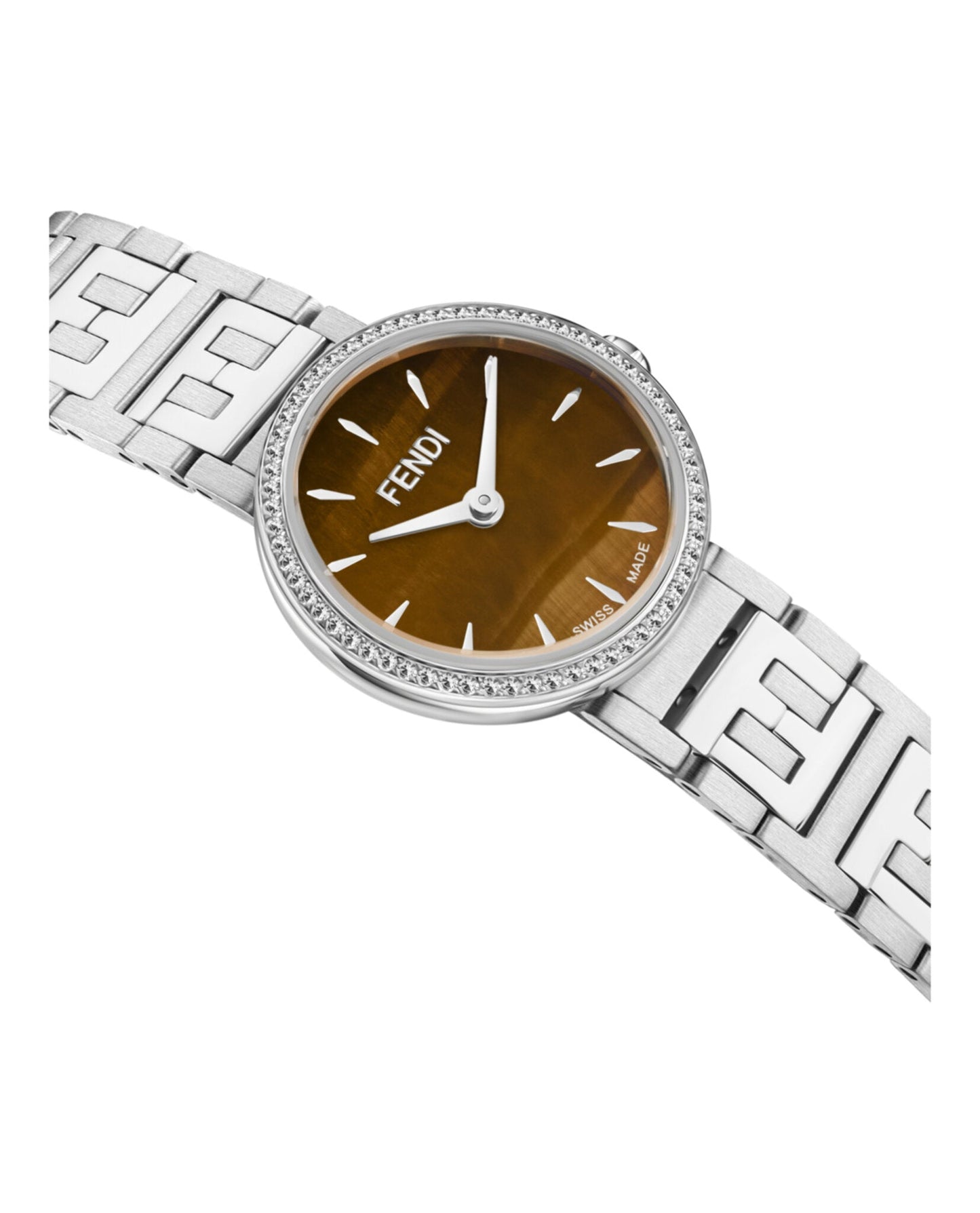 Fendi Womens Stainless Steel 19mm Bracelet Fashion Watch