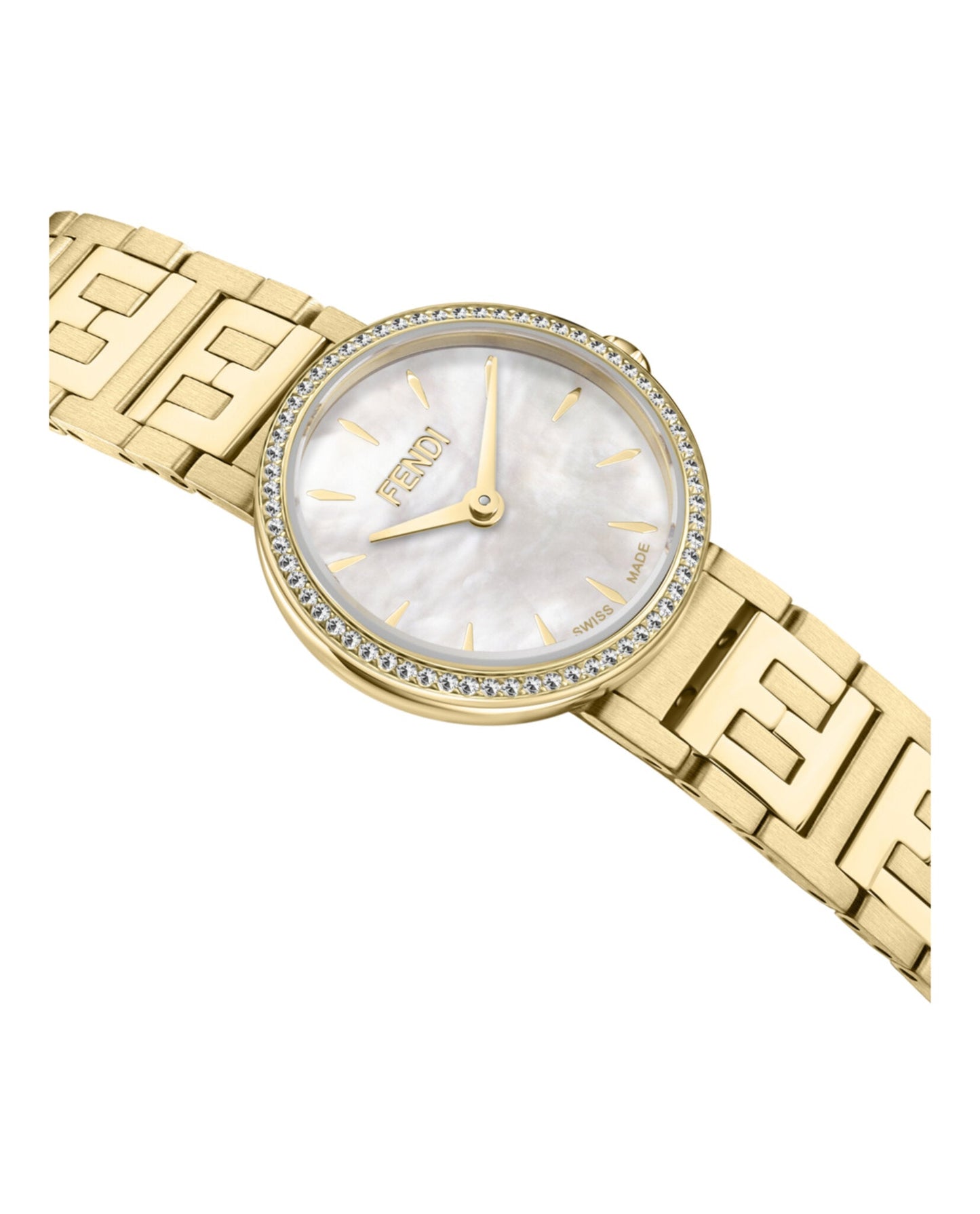 Fendi Womens Gold 19mm Bracelet Fashion Watch