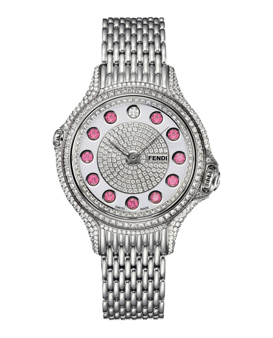 Fendi Womens Stainless Steel 38mm Bracelet Fashion Watch
