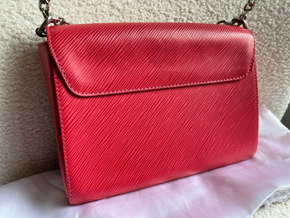 Louis Vuitton Coquelicot Twist MM Shoulder Bag (RRP £3450)